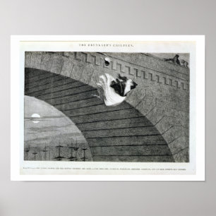 The Gin-Crazed Girl Commits Suicide, plate 8 of 'T Poster