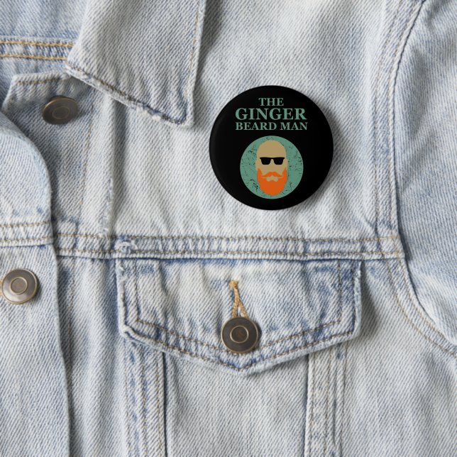 The ginger beard man 2 inch round button (In Situ)