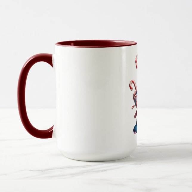 The Gingerbread Monster | Funny Christmas Art Mug (Left)