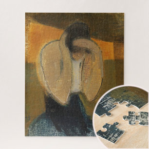 The Gipsy Woman, Helene Schjerfbeck  Jigsaw Puzzle