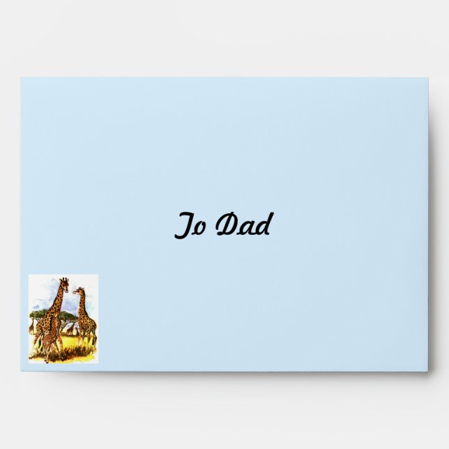The Giraffe Family - Envelope (Front)