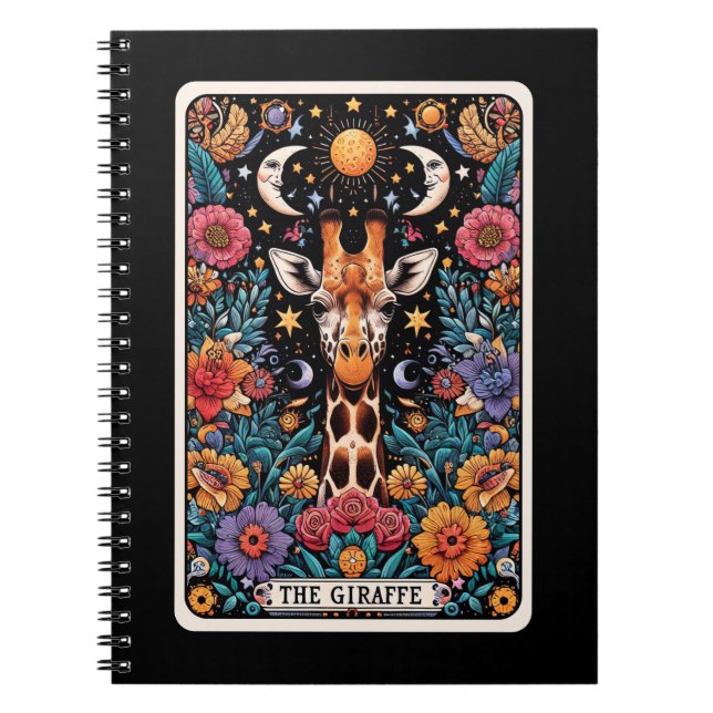 The Giraffe Spirit Tarot Card Notebook (Front)