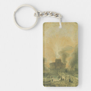 The Girandola at the Castel Sant'Angelo Keychain