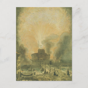 The Girandola at the Castel Sant'Angelo Postcard