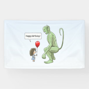 The Girl & Goblin Banner