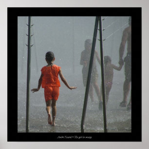 The girl in orange poster