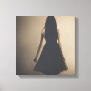The Girl in the Shadows / Beyond the Light Canvas Print