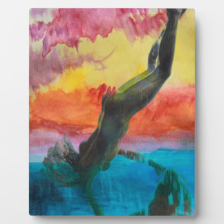 The girl plaque