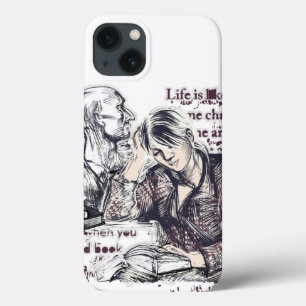 The girl reading a book iPhone 13 case
