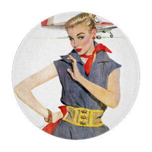 The Girl Who Stole Airplanes Cutting Board