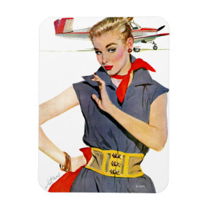 The Girl Who Stole Airplanes Magnet