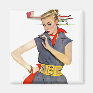 The Girl Who Stole Airplanes Magnet