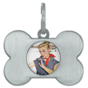 The Girl Who Stole Airplanes Pet ID Tag