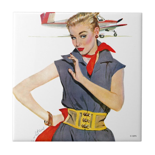 The Girl Who Stole Airplanes Tile (Front)