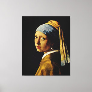 The Girl with a Turban/Girl with the Pearl Earring Canvas Print