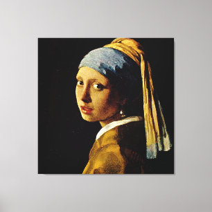 The Girl with a Turban/Girl with the Pearl Earring Canvas Print