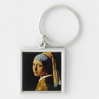 The Girl with a Turban/Girl with the Pearl Earring Keychain
