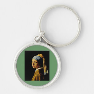 The Girl with a Turban/Girl with the Pearl Earring Keychain