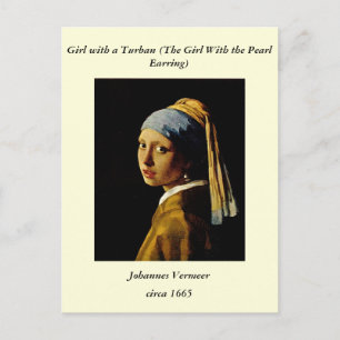 The Girl with a Turban/Girl with the Pearl Earring Postcard