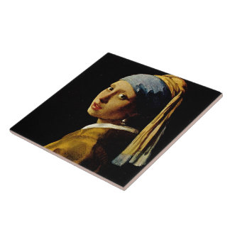 The Girl with a Turban/Girl with the Pearl Earring Tile