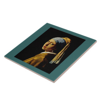 The Girl with a Turban/Girl with the Pearl Earring Tile
