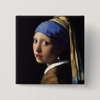 The Girl With The Pearl Earring Button