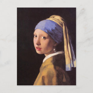 The girl with the pearl earring by Vermeer Postcard