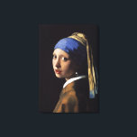 The Girl With The Pearl Earring - Wrapped Canvas<br><div class="desc">A masterpiece created by Dutch painter Johannes Verneer around 1665. "The Girl With The Pearl Earring" is a beautiful oil on canvas piece with vibrant colours and exquisite form. It is sure to to add life to any home or office!</div>