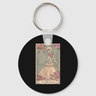 The Girlfriend Tarot Card Couple Skeleton Gothic H Keychain