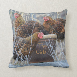 "The Girls" Comfy Chicken Pillow
