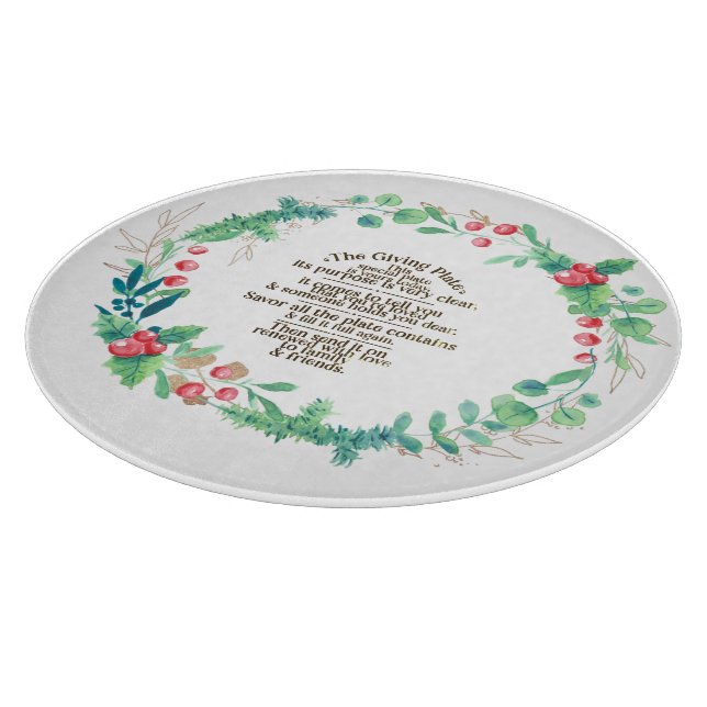 The giving plate cutting board (Corner)