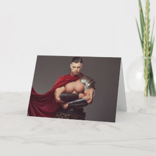 The Gladiator Gay Greetings Card