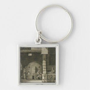 The Glass Bottle Maker, from Volume II Arts and Tr Keychain