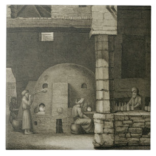 The Glass Bottle Maker, from Volume II Arts and Tr Tile