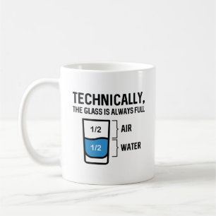 The Glass Is Always Full Coffee Mug