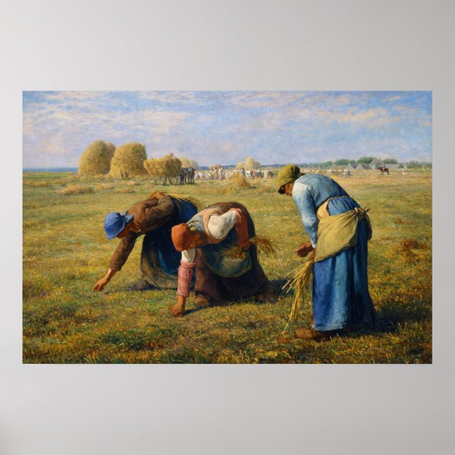 The Gleaners by Jean-Francois Millet Poster (Front)