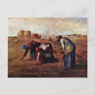 The Gleaners By Millet  (Best Quality) Postcard