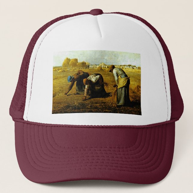 The Gleaners,  By Millet  (Best Quality) Trucker Hat (Front)