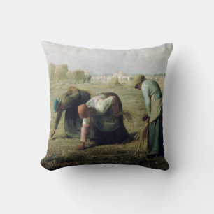 The Gleaners, Jean-Francois Millet, 1857 Throw Pillow