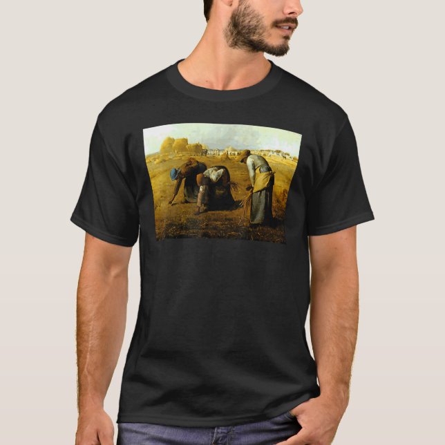 The Gleaners (Les Glaneuses) by Jean-Francois Mill T-Shirt (Front)