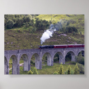 The Glenfinnan viaduct Poster