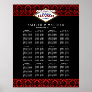 The Glitter Damask Las Vegas Wedding Collection Poster