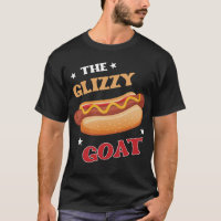 The Glizzy Goat Funny Hot Dog Pun Meme T-Shirt