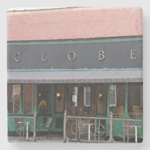 The Globe Athens Georgia Marble Stone Coaster. Stone Coaster
