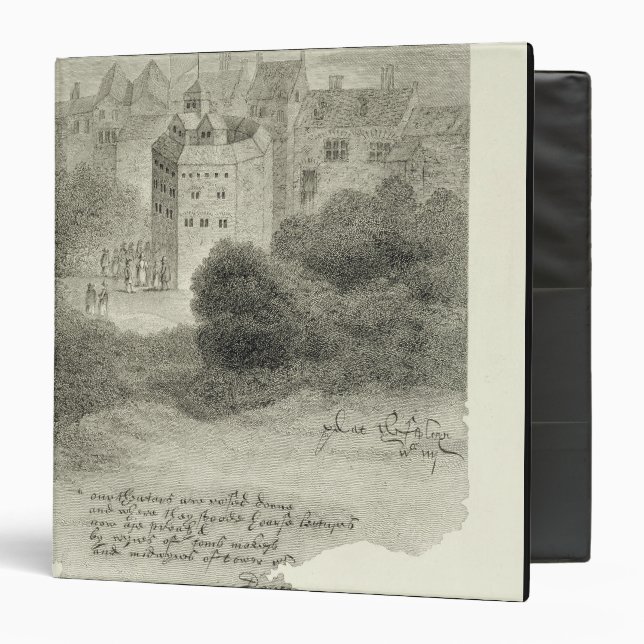 The Globe Theatre, Bankside, Southwark, after a dr Binder (Front/Inside)