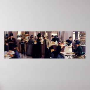 The Gloppe pastry shop on the Champs-Elysees Poster