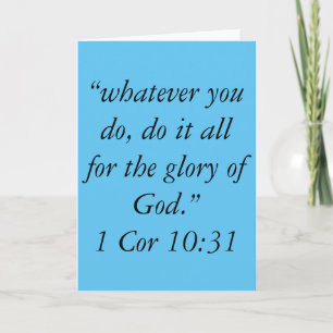 "The Glory of God" Scripture Greeting Card