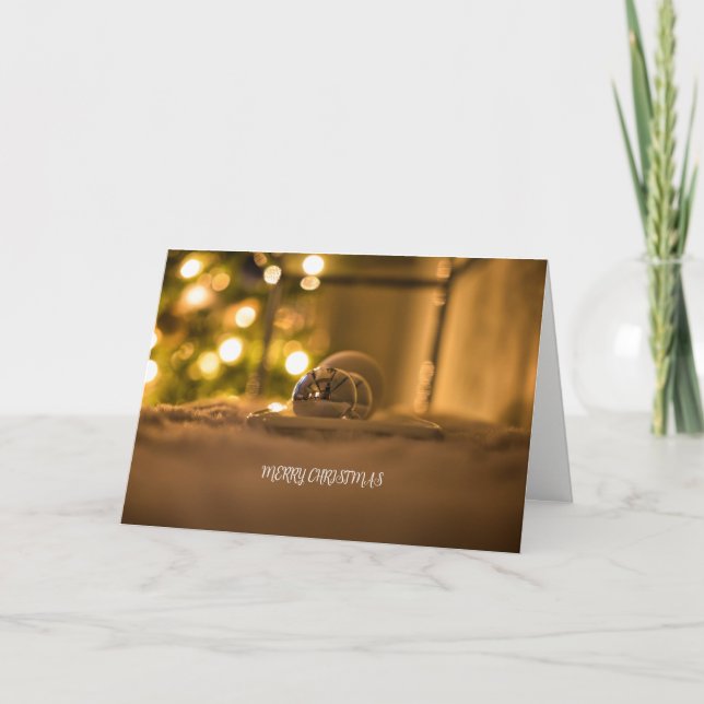 The Glow of Lights on Christmas  Holiday Card (Front)