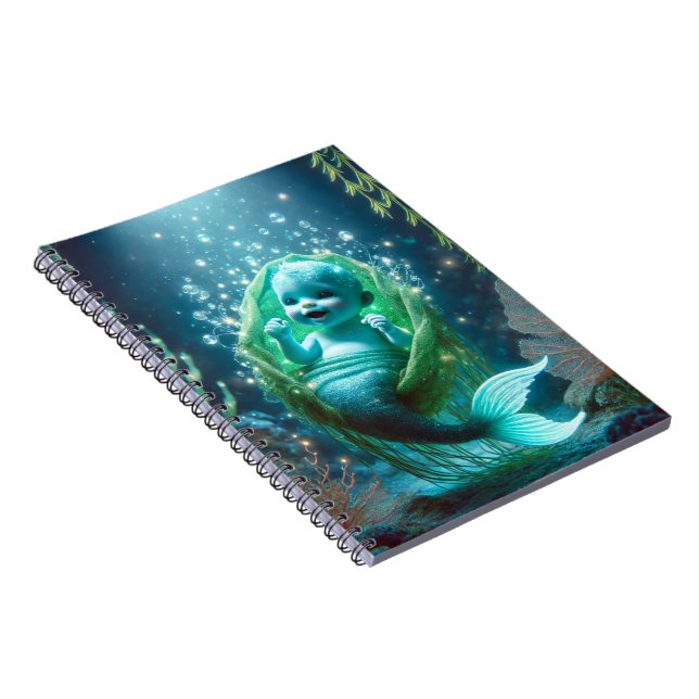  The glowing baby merchild Notebook (Right Side)