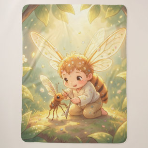 The Glowing Wanderer and the Art of Nectar Sherpa Blanket